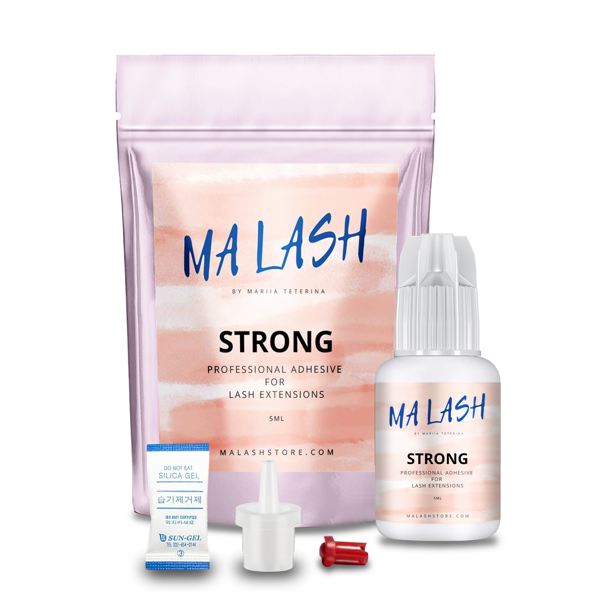 MA LASH STRONG Glue for Eyelash Extensions – Ultra-Fast Drying, Long Retention, Professional Use