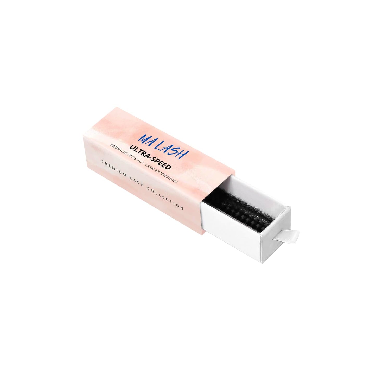 MALASH eyelash extension product packaging on a white background