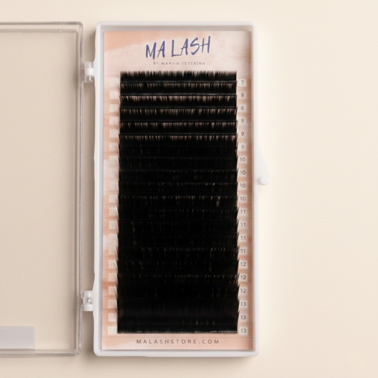 (MIXED) Black individual lash extensions 7-13mm 12 lines / 20 lines by MA LASH