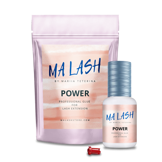 MA LASH POWER Glue for Eyelash Extensions – Fast Drying, Long Retention, Professional Use