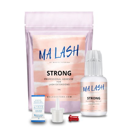 MA LASH STRONG Glue for Eyelash Extensions – Ultra-Fast Drying, Long Retention, Professional Use
