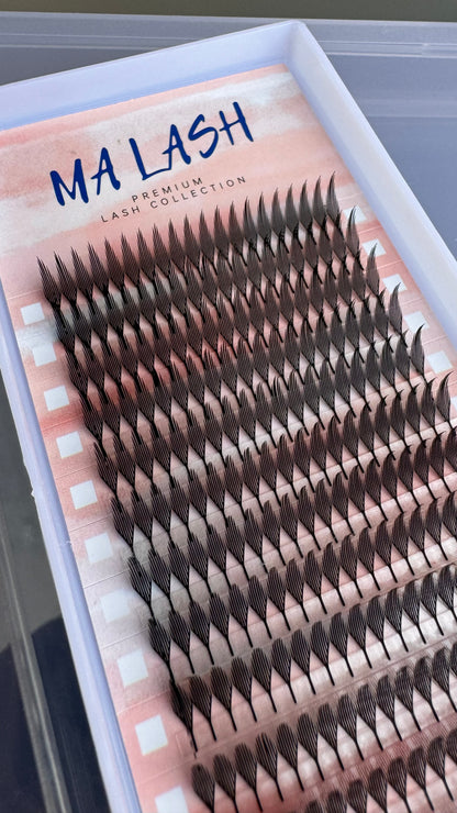 (Single length) Anime Spikes Black lashes 12 lines