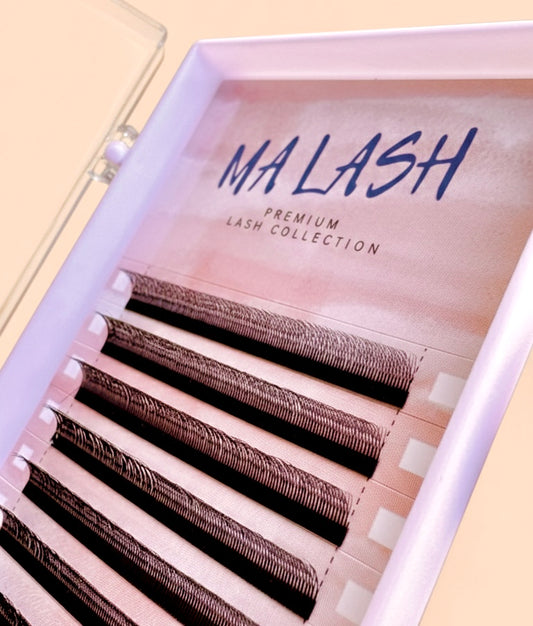 (Single length) 3D W type Narrow Premade fans lash extensions by MA LASH 12 lines