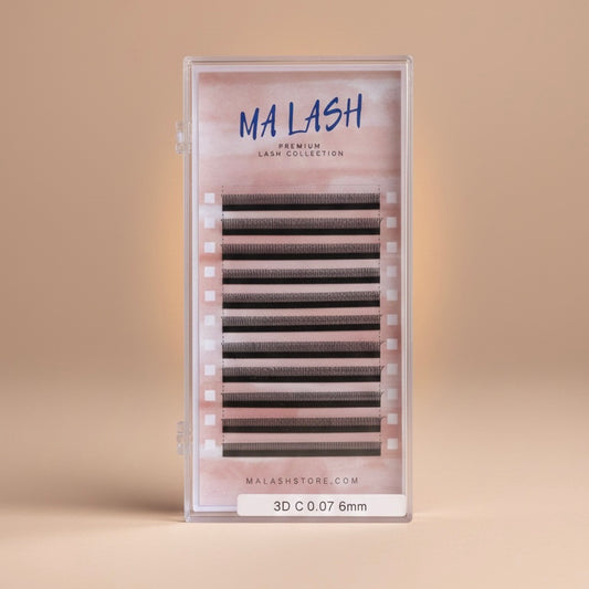 (Single length) 3D W type Narrow Premade fans lash extensions by MA LASH 12 lines