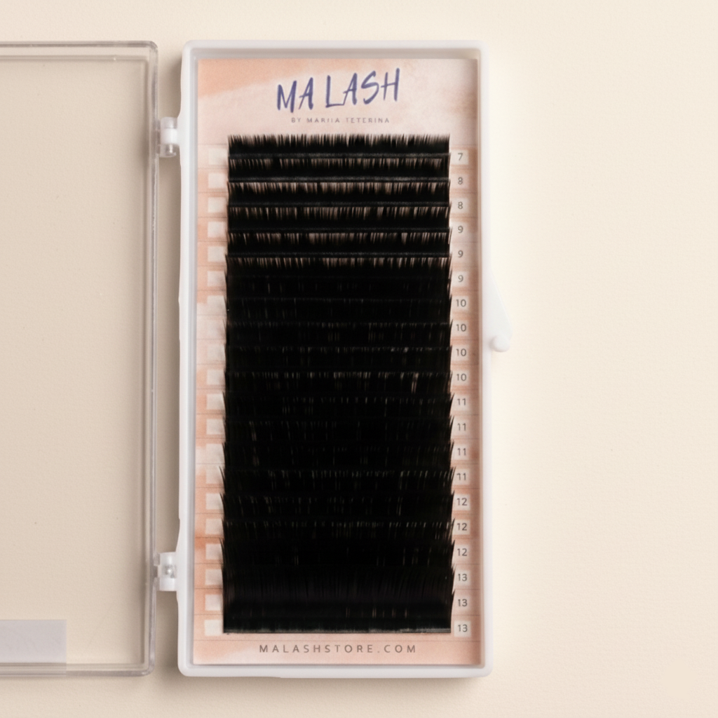 (Single length) Individual Black lashes 16 lines