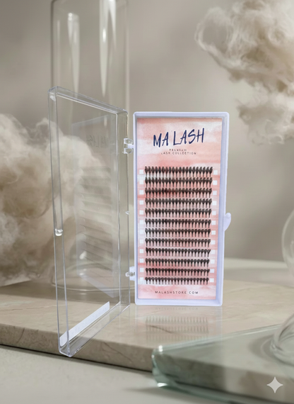 (Single length) Anime Spikes Black lashes 12 lines