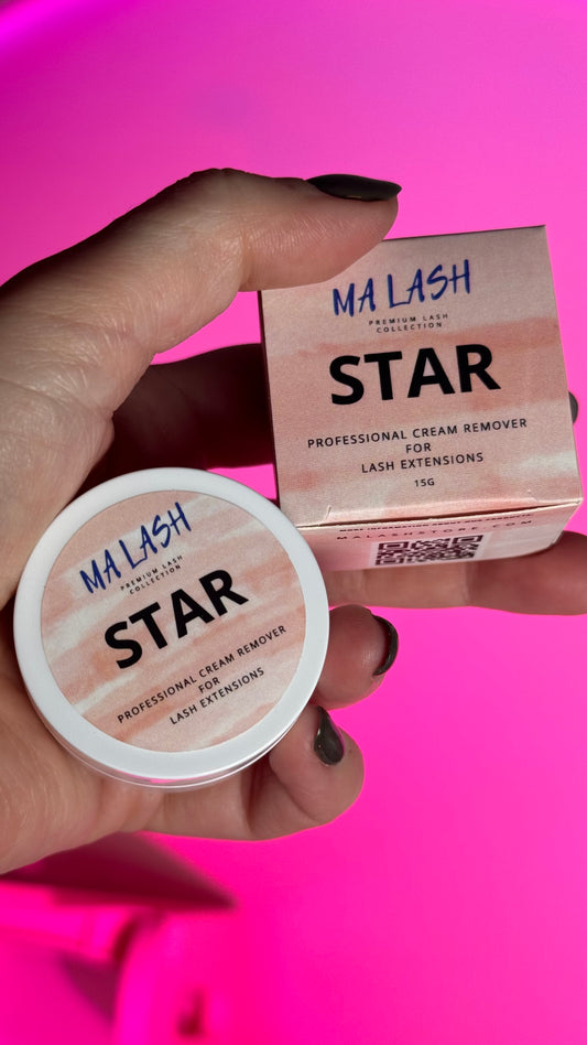 MA LASH STAR Cream Remover for Eyelash Extensions – Gentle and Effective Adhesive Remover