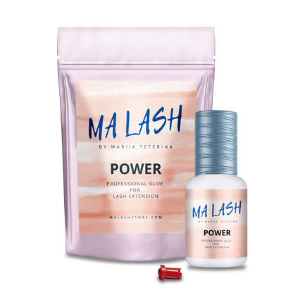 MA LASH POWER Glue for Eyelash Extensions – Fast Drying, Long Retention, Professional Use