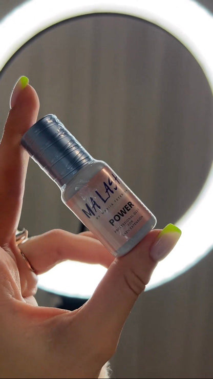 MA LASH POWER Glue for Eyelash Extensions – Fast Drying, Long Retention, Professional Use